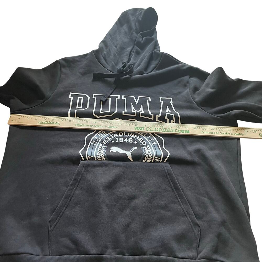 PUMA Men's XXL Hoodie Black Sporty Athletic Cotton Blend‎ Casual - Picture 6 of 7